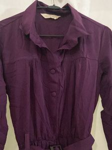 A Line Purple Dress