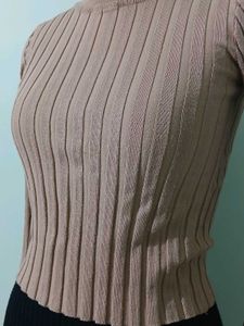 Nude  Long Sleeve Top