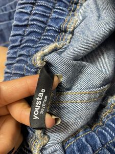 Denim Cargo Baggy Jeans