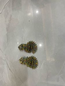Unused Peacock Jhumka Earrings