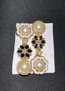 Chic Pearl Flower Earrings