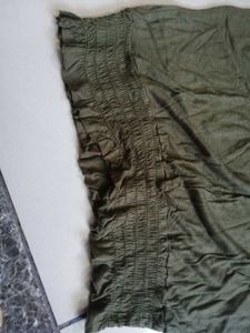 Olive Green T-Shirt with Heart Graphic