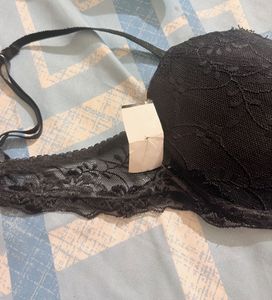 Elegant Black Lace Bra