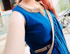 Wedding Ethnic Dress/Gown In Royal Blue