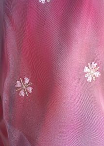 Elegant Pink Organza Kurta Set with Ruffle Detail