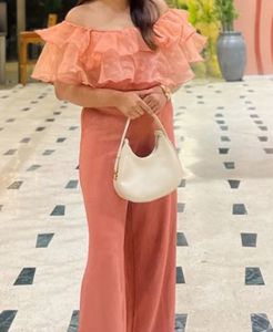 Chic Ruffled Off-Shoulder Jumpsuit