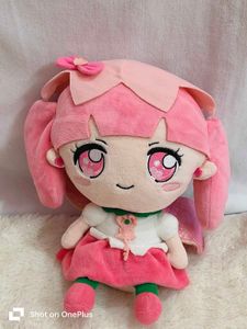 Pink Haired Anime Girl Plush Doll