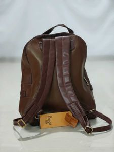 Stylish Brown Leather Backpack