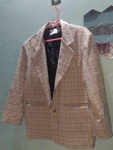 Korean Imported Checked Blazer