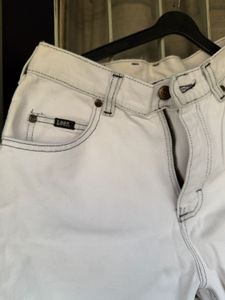 Lee White Denim Shorts