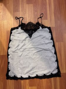zara Black Lace Trim Camisole