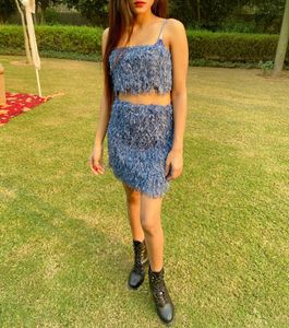 Skirt two-piece , Vacation Solid