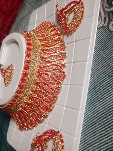 Red & Gold Jewelry Set