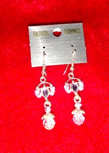 Brand new Elegant Drop Earrings with Purple Stones