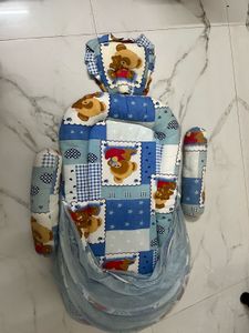 Baby Bedding Set With Mosquito Net - Blue