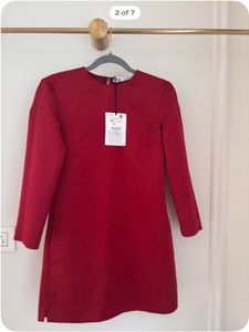 Zara Limited Edition Studio Satin Red Dress