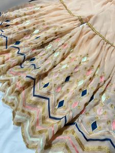 Elegant Pink Embroidered Sharara Suit