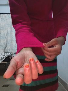 Pink black green  Knit Kurti woolen winter wear