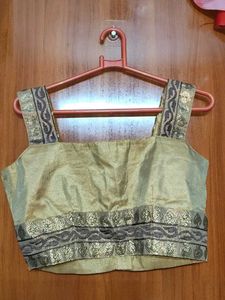 Khaki Embroidered and sequin silk net Saree