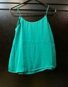 ✨ Stylish Teal Cami and Flare Jeans Set ✨