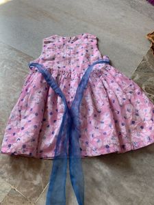 Cute Pink Floral Baby Dress