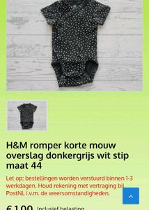 H&amp;M Baby Girls Polka Dot Wrap Bodysuit