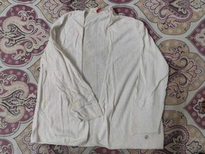 White Cropped Cardigan
