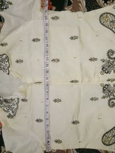 Cream Kurta with Intricate Embroidery