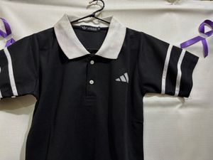Adidas Men's Black Polo T-Shirt