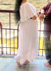 White off shoulder Maxi Dress