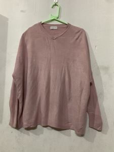 Soft Pink V-Neck Sweater