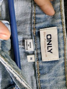 ONLY Denim Button-Down Skirt