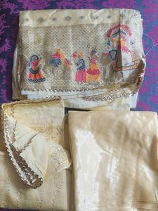 Brand New Chanderi Suit Dress Material With Dupatt