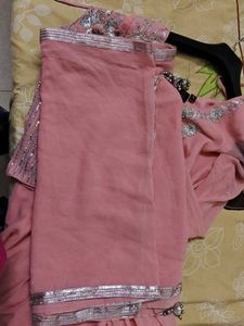 Stunning Embellished Pink Ethnic Gown
