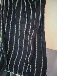 Black Striped Strappy Dress