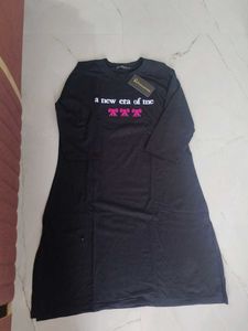 Comfortable Black Tunic "A New Era of Me"