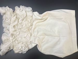 Elegant White Ruffle Dress