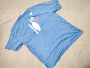 unisex Zudio Blue T-Shirt "Life Goes On"