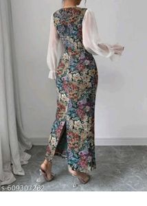 Floral Print Midi Dress