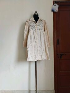 Vintage Eyelet Shirt Dress