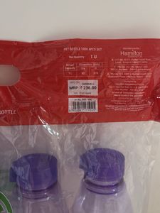 Milton PET Bottle 1000 4 Pcs Set