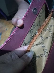 Elegant Maroon Clutch