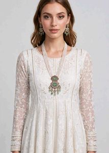 Elegant Beaded Necklace and Earring Set