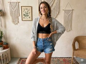 🎁Boho Gray Knit Cardigan R