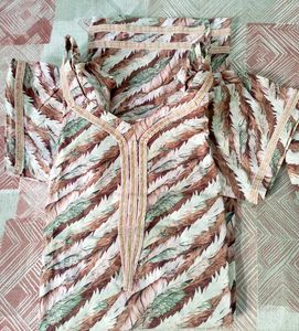 Embroidered Kurta Set with Dupatta
