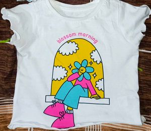 Cute Girls' T-Shirts - Ice Cream &amp; Blossom Designs
