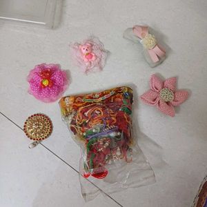 Material for crafting - clip parts n used rakhi