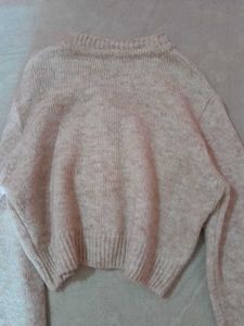 Vintage Cropped Knit Cardigan