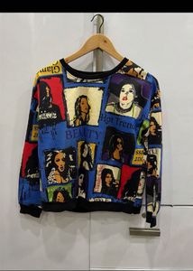 Retro Print Pullover