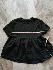 Black Tiered Tunic Top